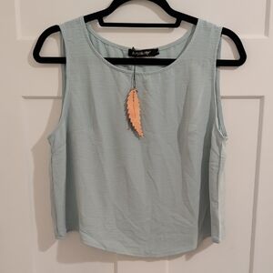 Stylish Light Blue Tank Top